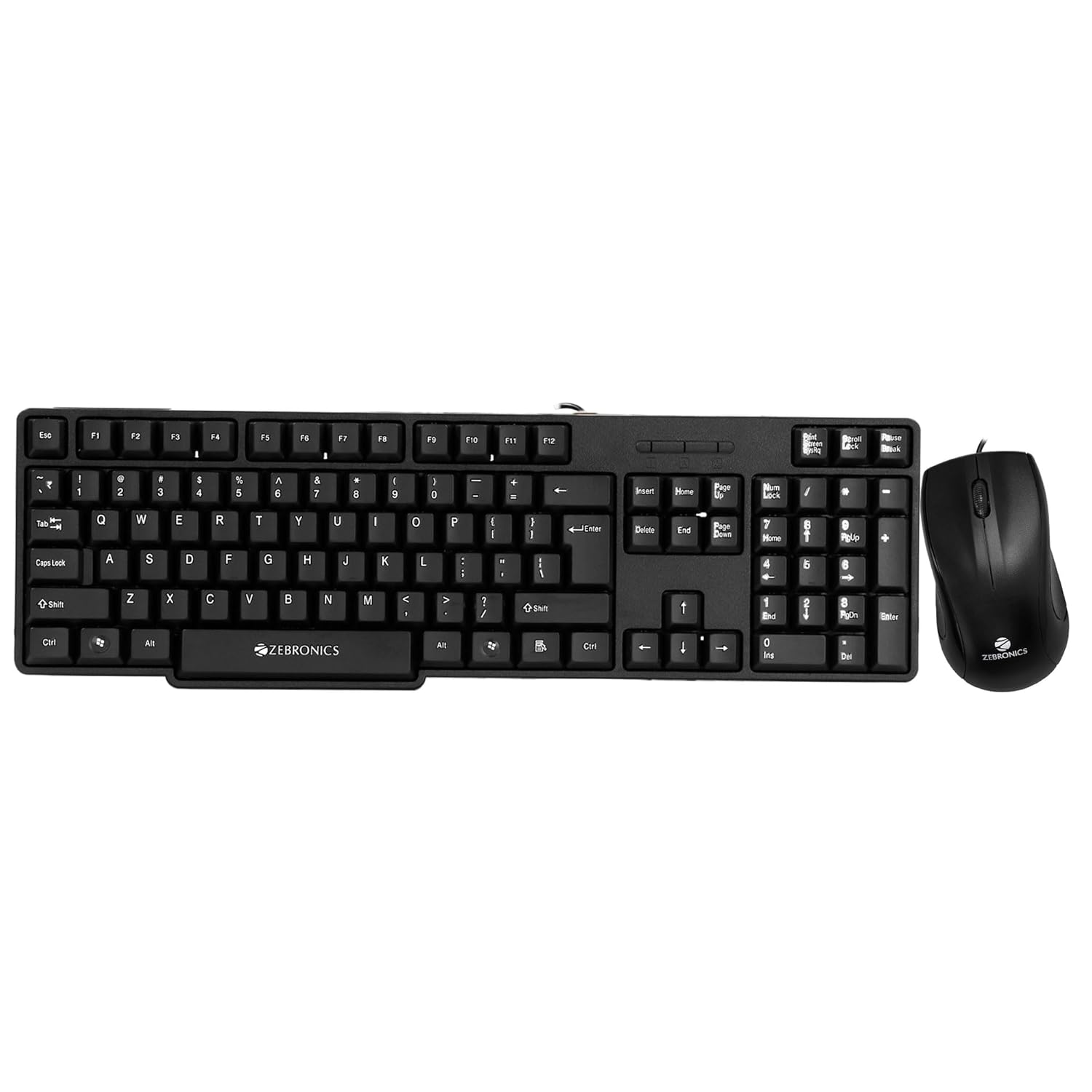 Zebronics Zeb-JUDWAA 750 Wired Keyboard and Mouse Combo (Black)