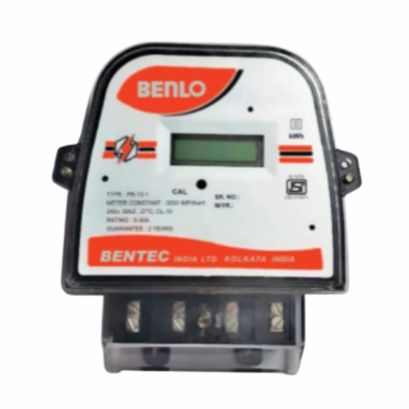 BENLO STATIC KWH METER AC SINGLE PHASE 2 WIRE LCD TYPE METER