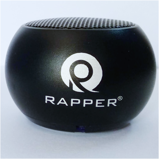 RAPPER Mini Wireless Portable Bluetooth Speaker, High Bass for Android, iPhone, Ipad - ( Black )