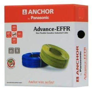 Anchor 4.0sq. mm Wire 90 Mtr Advance EFFR 110V High Voltage,BLACK