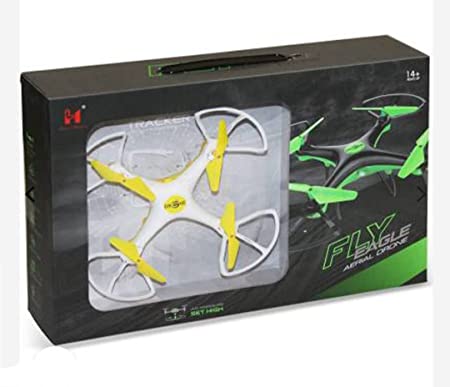 Fly Drone White Yellow Air Pressur Set High Drone Toy FOR Kids