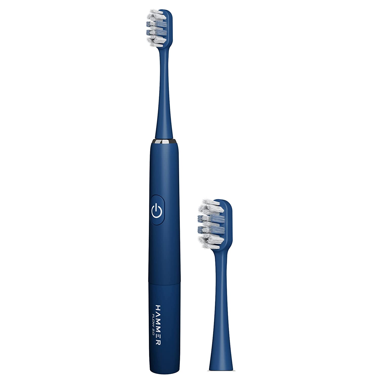 Hammer Flow 2.0 Electric Toothbrush 2 Brushing Modes, AAA Battery, Waterproof, Super-Soft Bristles (Blue)