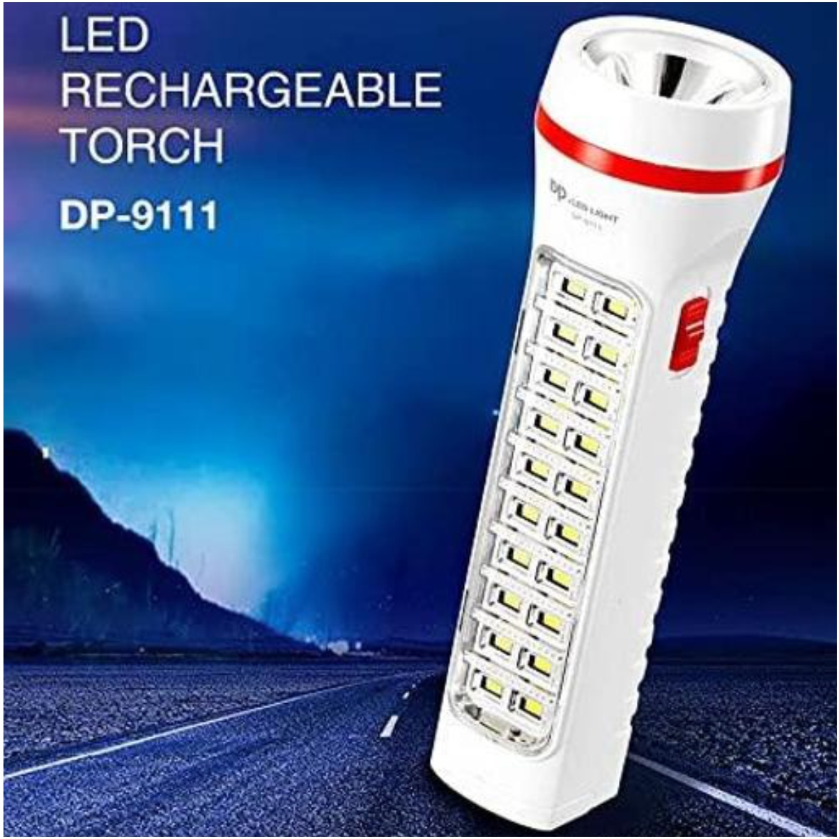 DP LED-9111 SMD LED Rechargeable Torch & Emergency Light