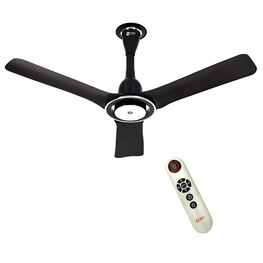 Orient Electric i-Float 1200mm Energy efficient Smart Ceiling Fan With Remote Control, Voice Control (Cosmos Black)