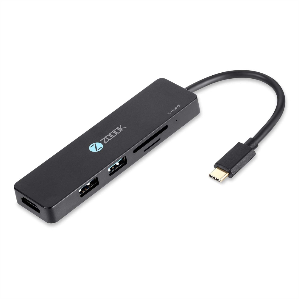 Zoook USB C Hub to HDMI 5 in 1 USB Type C Hub Adapter 