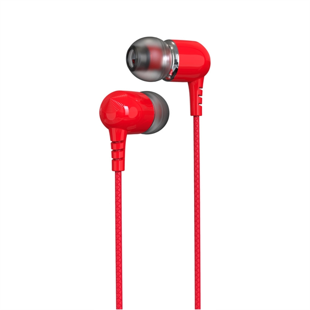 TP Troops Stereo Sound in Ear Wired Earphones with Mic (Red) TP 7117