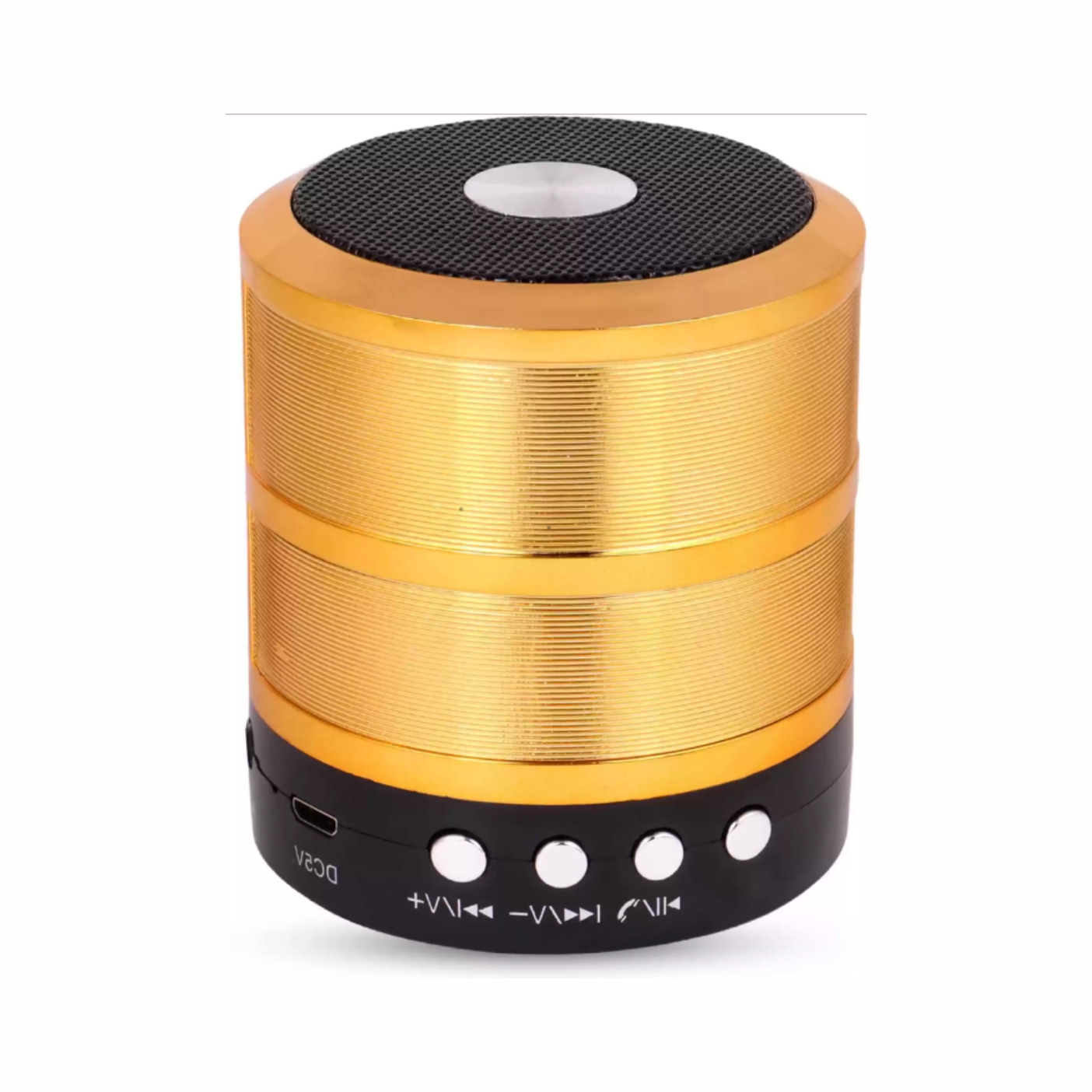 Traveling Speaker, Built Bluetooth , WS-887 Speaker ,Fell The Premium Loud So Popularity ,Mini Speaker,FM/ Supper Extra Laud Speaker , Sound Speaker ,3D Sound Speaker,Mini Portable ,Mega bass Speaker, All Type Music,/Wireless Metal Body Speaker |AUX |USB |TF |FM in Connectivity, Calling Supported For {Mobile/Tablet/PC/Laptop} Flip Laptop /Tablet/PC/ ,Connectivity Lighting Speaker with Compatible for All Device/Random Bluetooth Desktop Speaker LED Bluetooth speakers 10 W Bluetooth Speaker  (Gold, Stereo Channel)