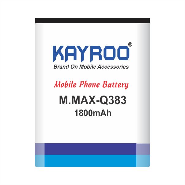 KAYROO Mobile Battery for Micromax Bolt Q383 ( ACBIR18M01 ), 1800 mAh Battery
