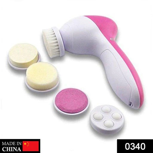 5-in-1 Smoothing Body & Facial Massager (Pink)