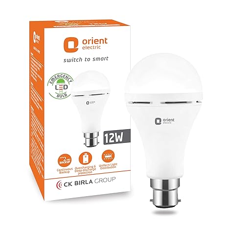 ORIENT 12W B22 6500K Cool Day Light Inverter Rechargeable Emergency Led Bulb