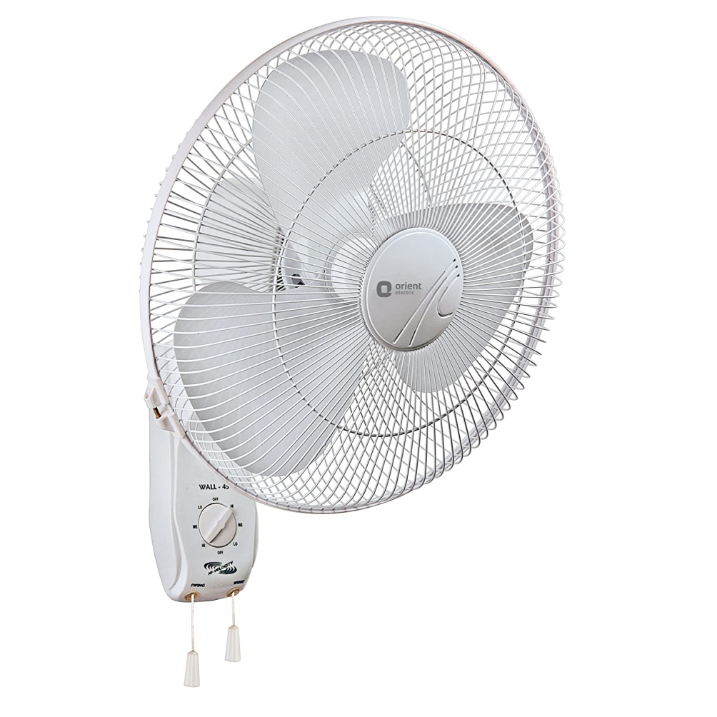 Orient Electric Wall 45 400mm 3 Blade Wall Fan (Crystal White)