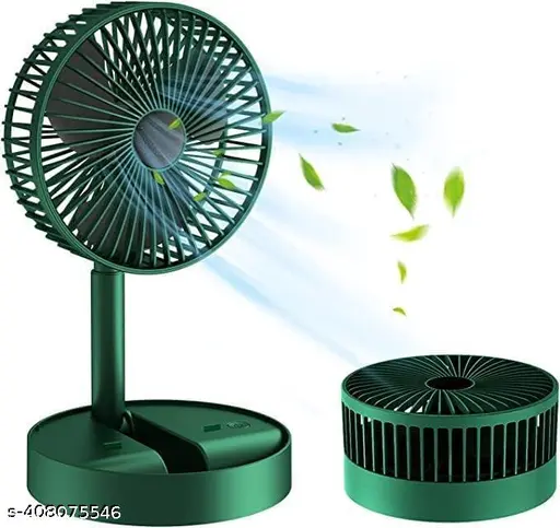 Powerful Rechargeable High Speed Table Desk Fan with Strong Airflow, Portable, Speed Adjustable Fan