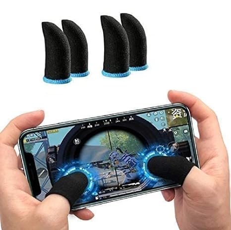 Shiv Finger Sleeves for Mobile Gaming with Super Conductive Fabric, Anti-Sweat and Breathable for PUBG, Free Fire, COD Mobile, Asphalt Multi Game