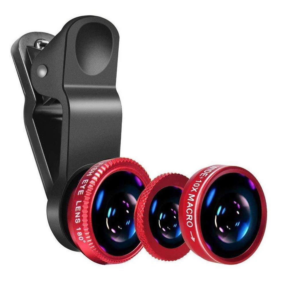 TP Troops Clip Lens Set Mobile Phone Lens compatible with all Smart phones Set of 3 clip on lenses TP 9033