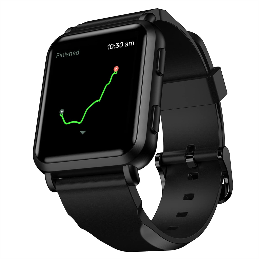 Noise ColorFit NAV Plus Activity Tracking, Heart Rate tracking, Sleep tracking, Steps Smart Watch (Stealth Black)