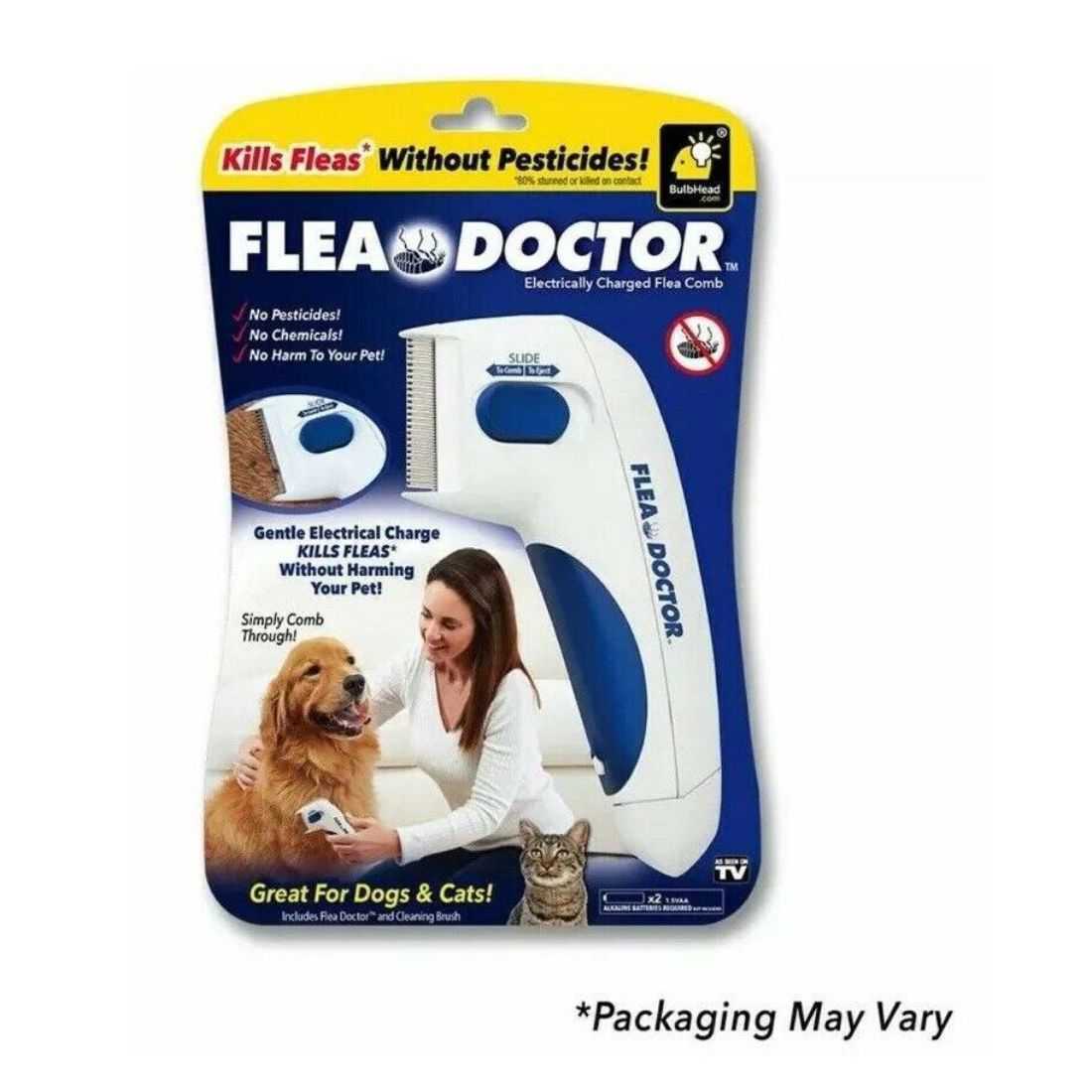Electronic Flea Removal Pets Comb for Dogs and Cats - Grooming Tool