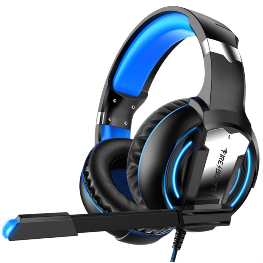 Fire-Boltt BGH 1000 Wired Headset Gaming Headphones with Light Surround Sound Bass Professional Gamer Headphones 