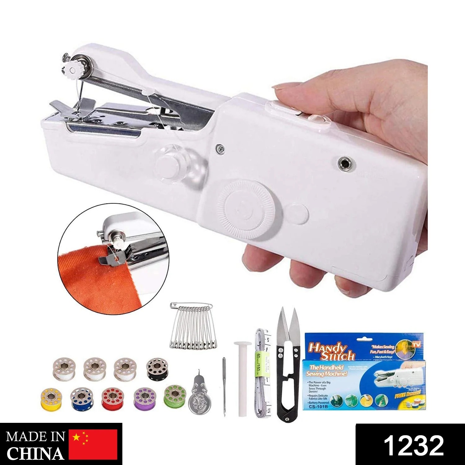 Handheld Portable Mini Electric Cordless Sewing Machine for Beginners