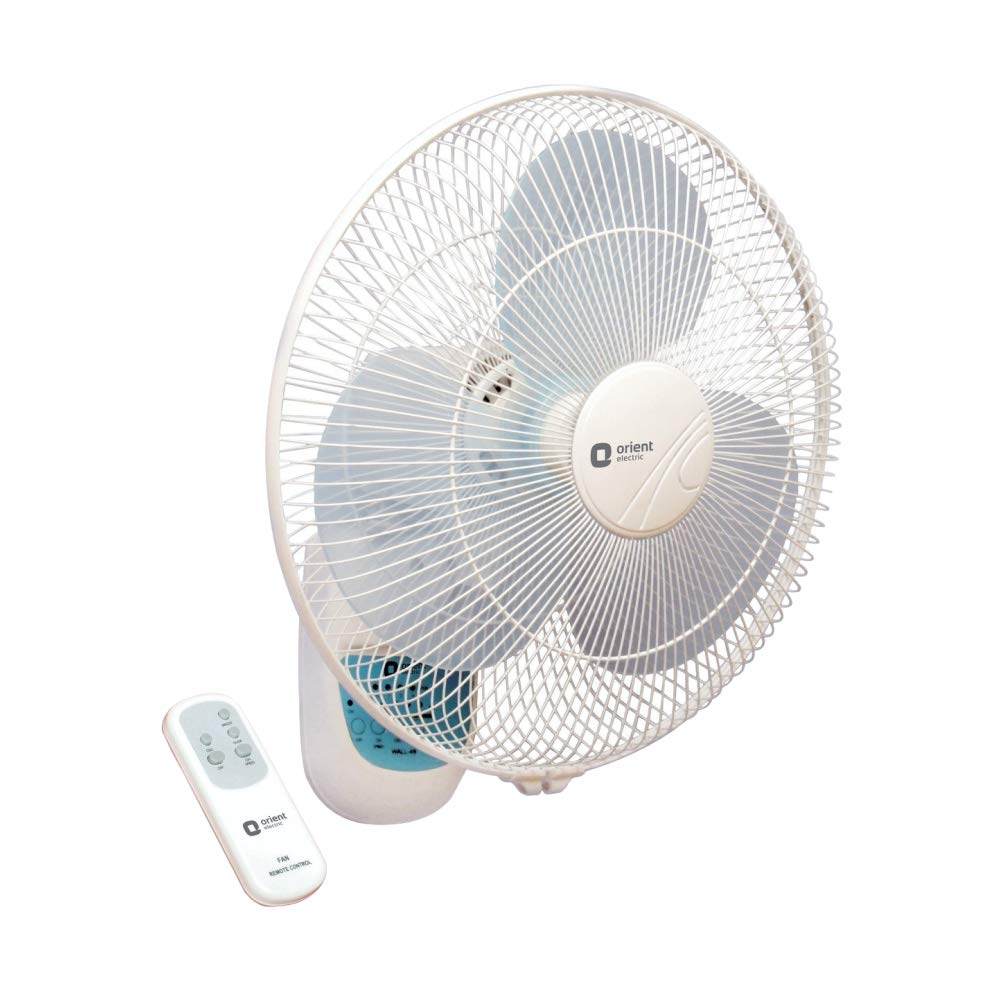 Orient Electric Wall-49 400mm Wall Fan with Remote (Crystal White)