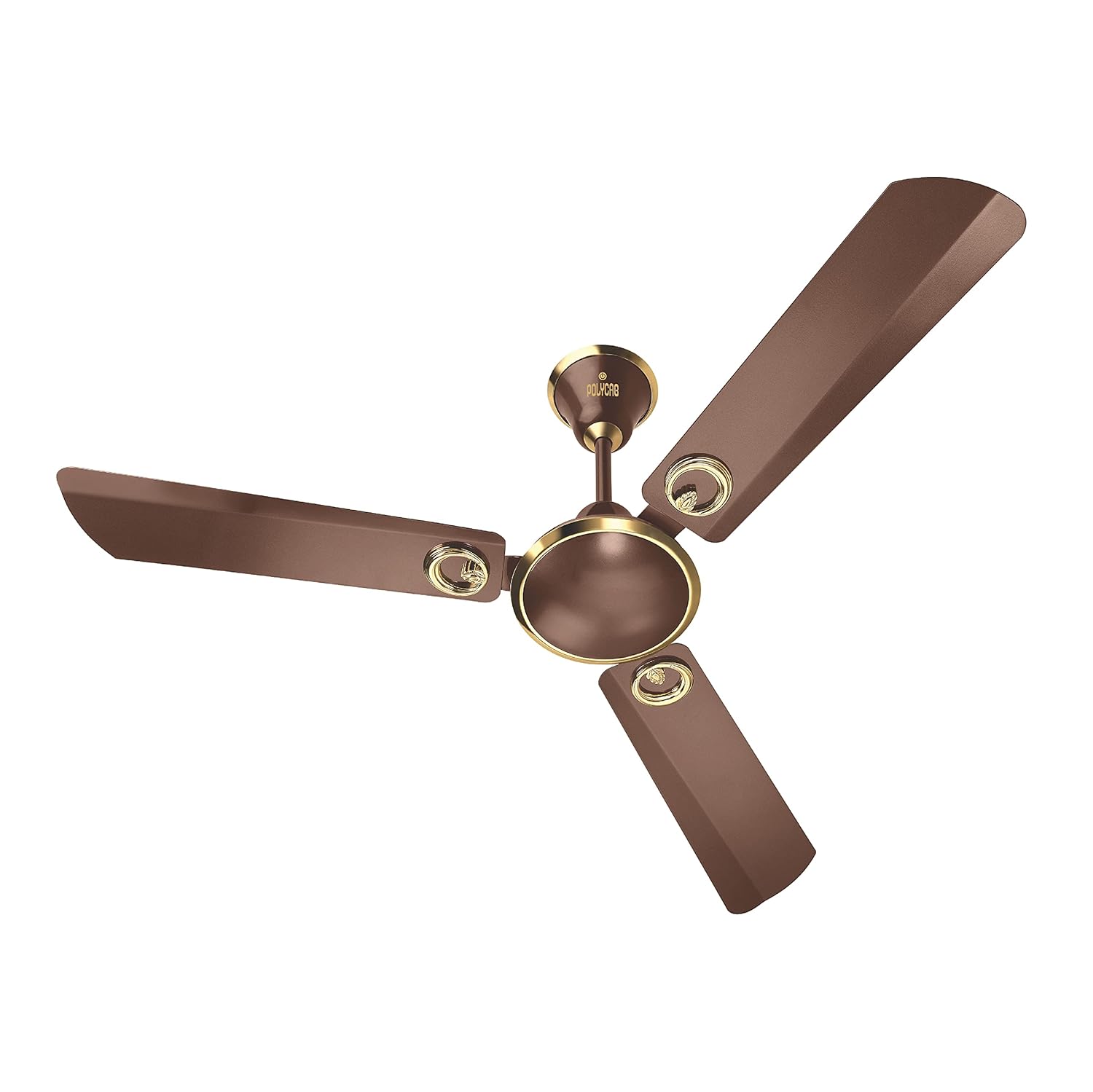 Polycab POLYCAB ELANZA 1200MM CEILING FAN HIGH SPEED 400RPM ANTY RUST ANTY DUST BODY 1200 mm Anti Dust 3 Blade Ceiling Fan (Brown, Pack of 1)