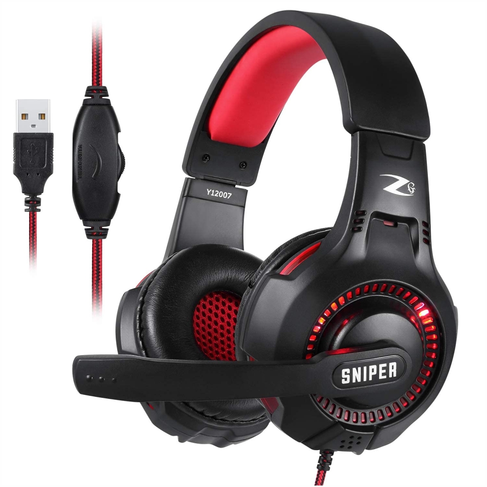 Zoook Sniper Professional Gaming Headset With Noise Canceling & LED Light