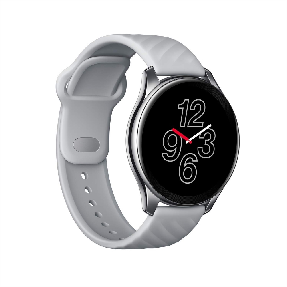 OnePlus Watch, Warp Charge, SPO2 Health Monitoring & 5ATM + IP68 Water Resistance (For Android only) Moonlight Silver