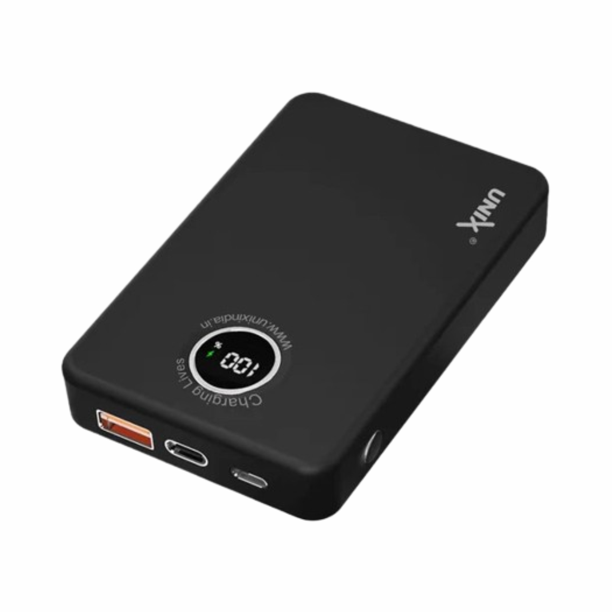 Unix UX-1530 Power Bank - Fast Charging, Wireless Convenience, & Strong Magnetic Hold
