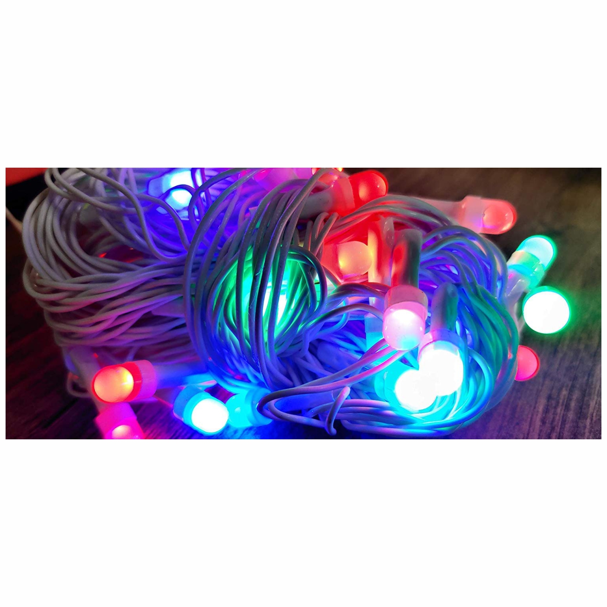 10 Meter Frosted 8mm Multicolor Diwali Light With Box