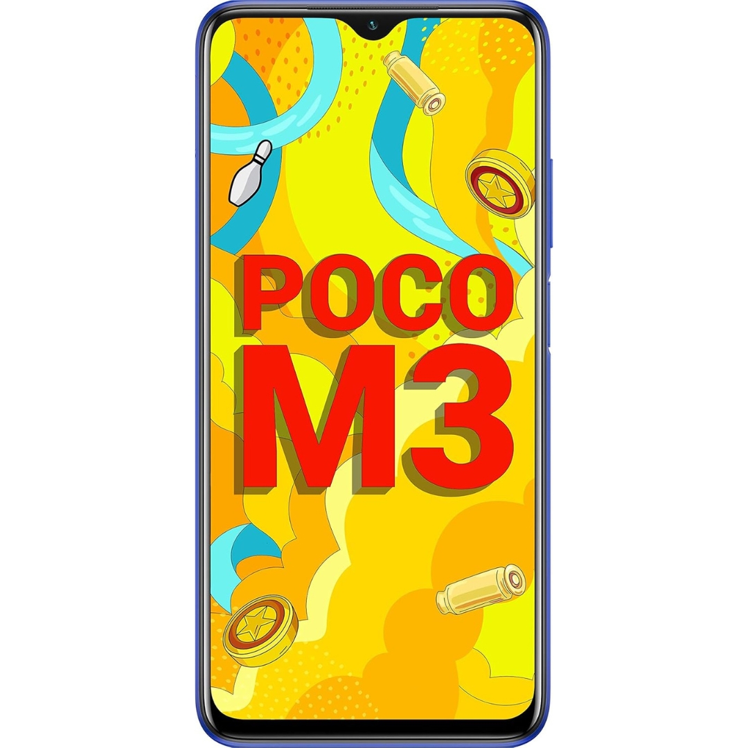 POCO M3, 4 GB RAM | 64 GB ROM | Expandable Upto 512 GB, 48MP + 2MP + 2MP | 8MP Front Camera, 6000 mAh Lithium-ion Polymer Battery