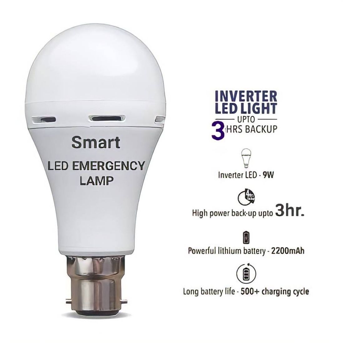 Smart LED Emergency Lamp, Magic Bulb / Inverter Bulb 12 Watt with 4-Hour Backup