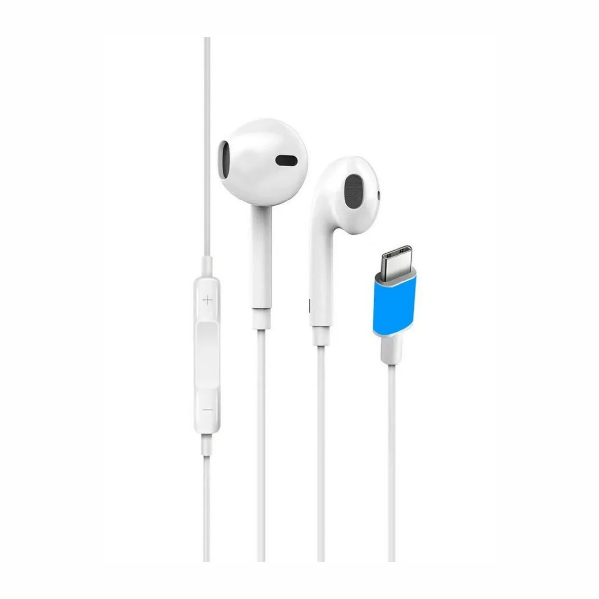 Type-c woofer earphone for any type-c mobile Wired Headset  (White, In the Ear)