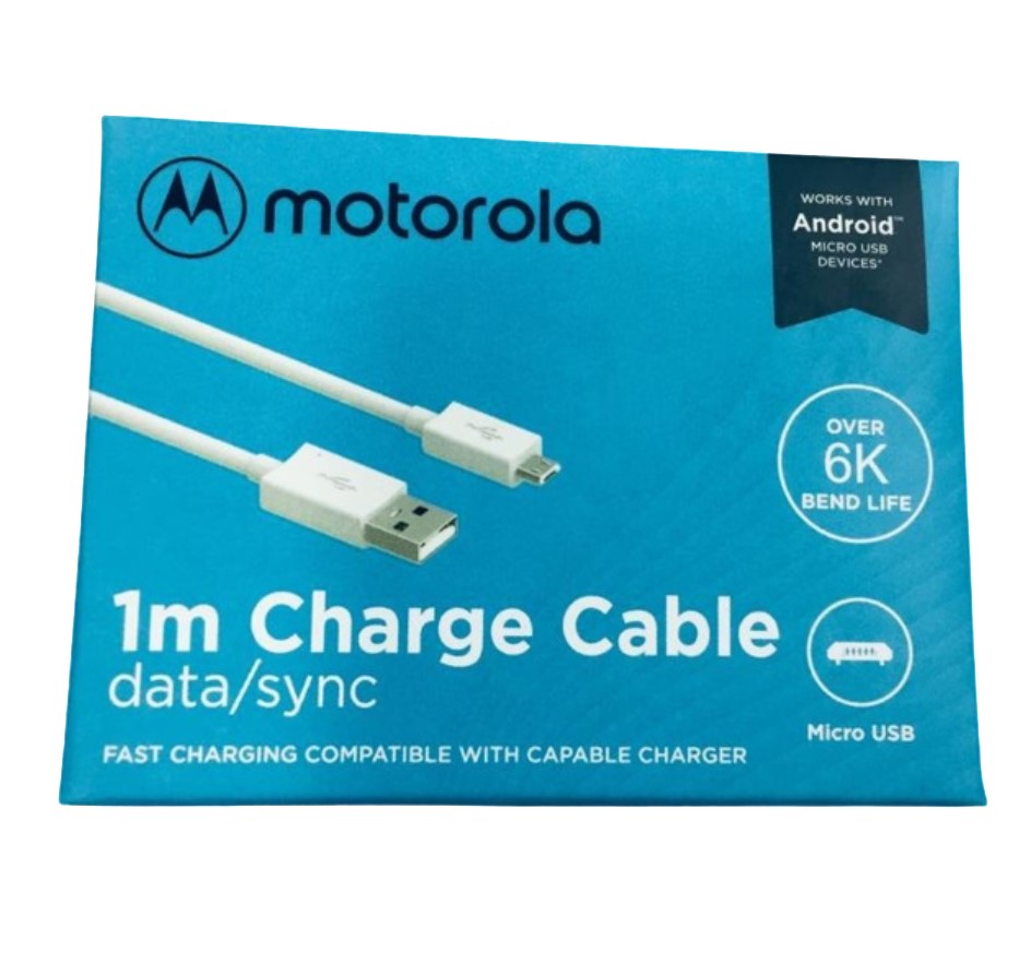 Motorola Turbo MIcro Usb charging cable for all mobile phones 