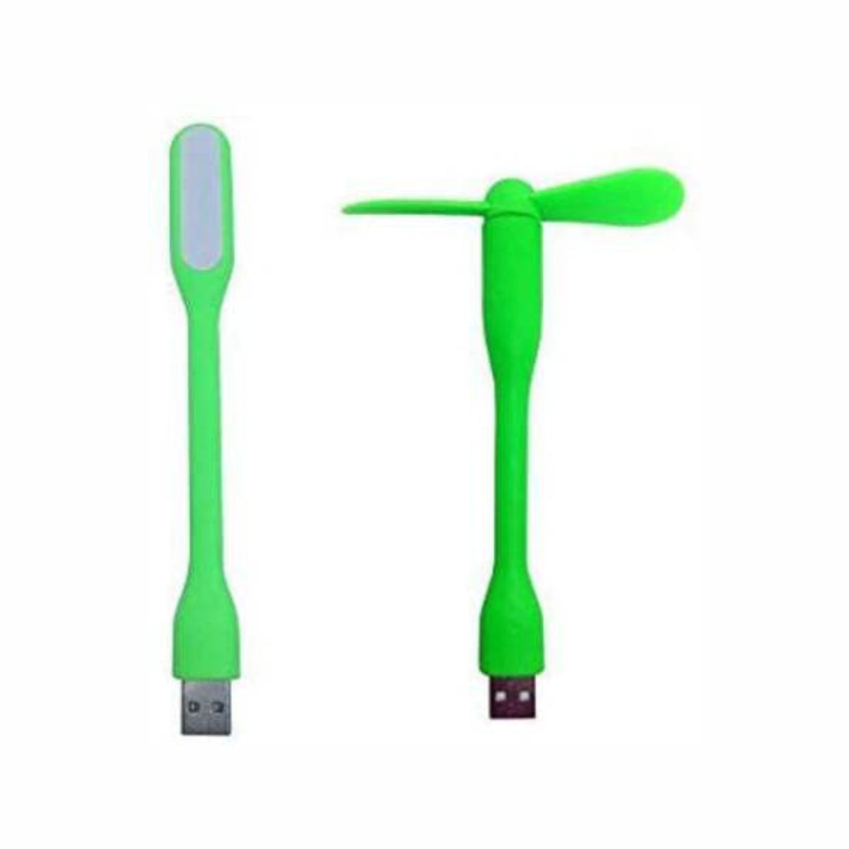 Set Of USB LIGHT & USB Fan Portable & Flexible For PC, Laptop, Mobile, Power Bank - Combo of 2  (Multicolor)