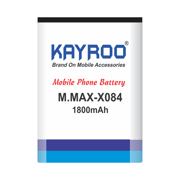 KAYROO Mobile Battery for Micromax X084, 1800 mAh Battery