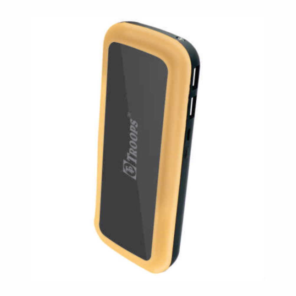 TP TROOPS TP-1014, 20000mAh Digital Power Bank With Torch, 2 USB Slot, Fast Charging Capacity