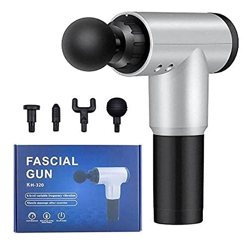 Portable Electric Fascial Gun, Mini Gun Massager with 4 heads, Massager For Pain Relief & Recovery | Portable Handheld Electric