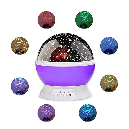 Toy Imagine Star Master Galaxy Night Projector Lamp Ceiling Led Light 360 Rotating Colorful Lights Starry Space Projection Home Decoration Design, Gift for Kids Boy Girl