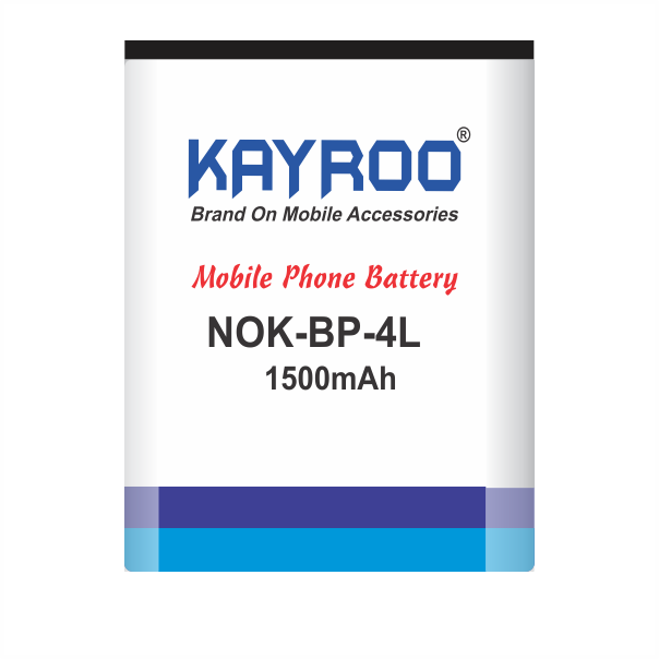 KAYROO Mobile Battery for Nokia N97, E63, E71, E71x, E72, E73, E90, N810, and WiMax ( BP-4L ), 1500 mAh Battery
