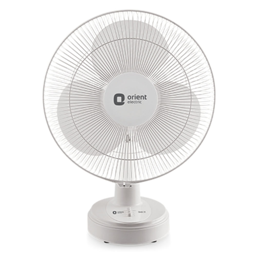 Orient Electric Desk 21 400mm 3 Blade Table Fan (White)