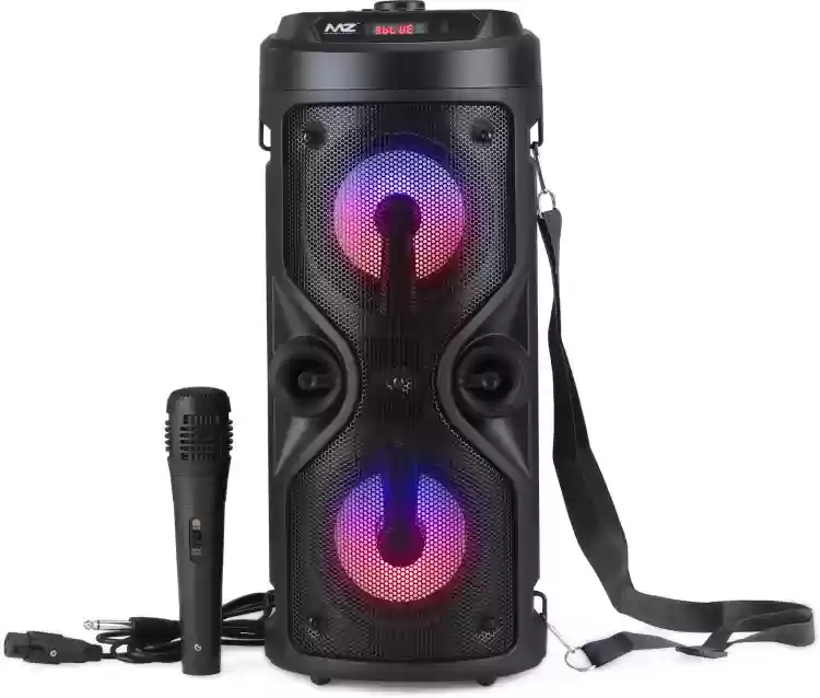 MZ M51VP (PORTABLE KARAOKE SPEAKER) Dynamic Sound With Karaoke Mic 4 X 2 Inch 20 W Bluetooth Party Speaker
