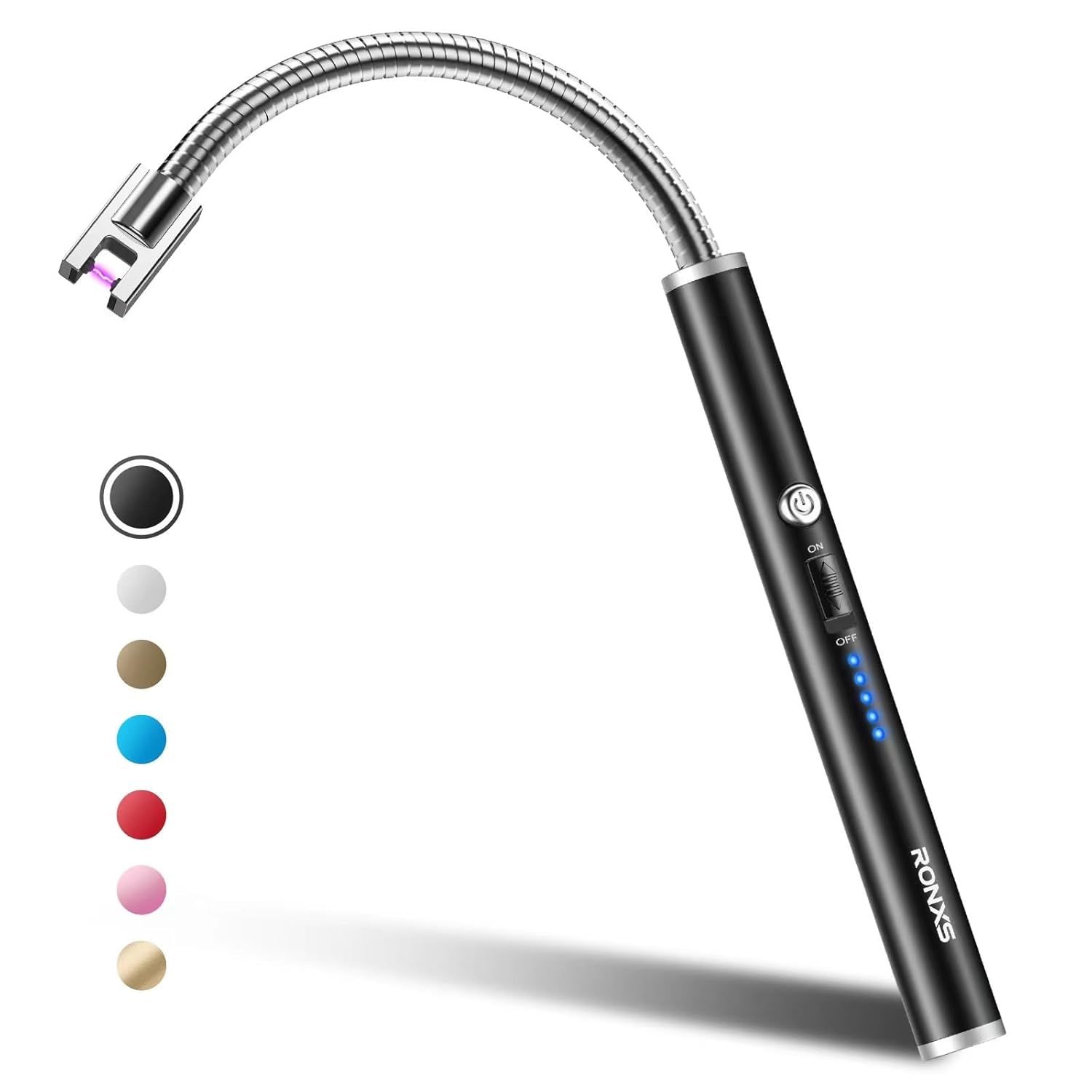 ARC Flexible Neck Electric Kitchen Lighter 360 Degree Rechargeable for Gas, Flameless Windproof USB Lighter, Cigarette, Diwali Fireworks Lighter (Multicolor)