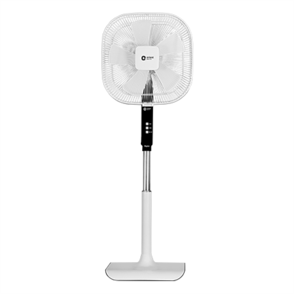 Orient Electric Stylus 400mm Pedestal Fan with  Remote Control (White)