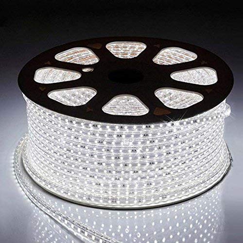 LED STRIP LIGHT 5 METER COLOUR WHITE WITH ADAPTOR NON WATER PROOF USE IN INDOOR OUTDOOR 1 YEAR