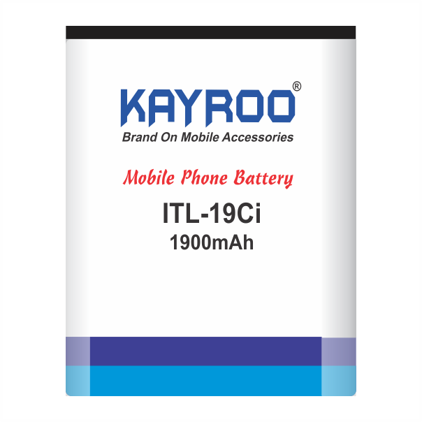 KAYROO Mobile Battery for Itel 7100 / 19Ci / 19Bi / W7, 1900 mAh Battery