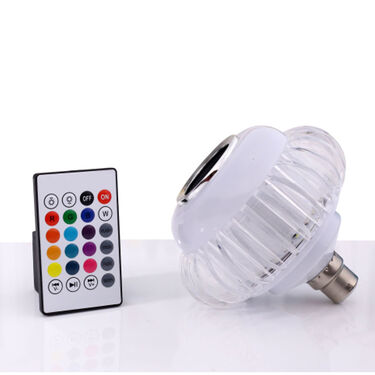 Crystal Colour Changing LED Bulb with Bluetooth Speaker And Remote