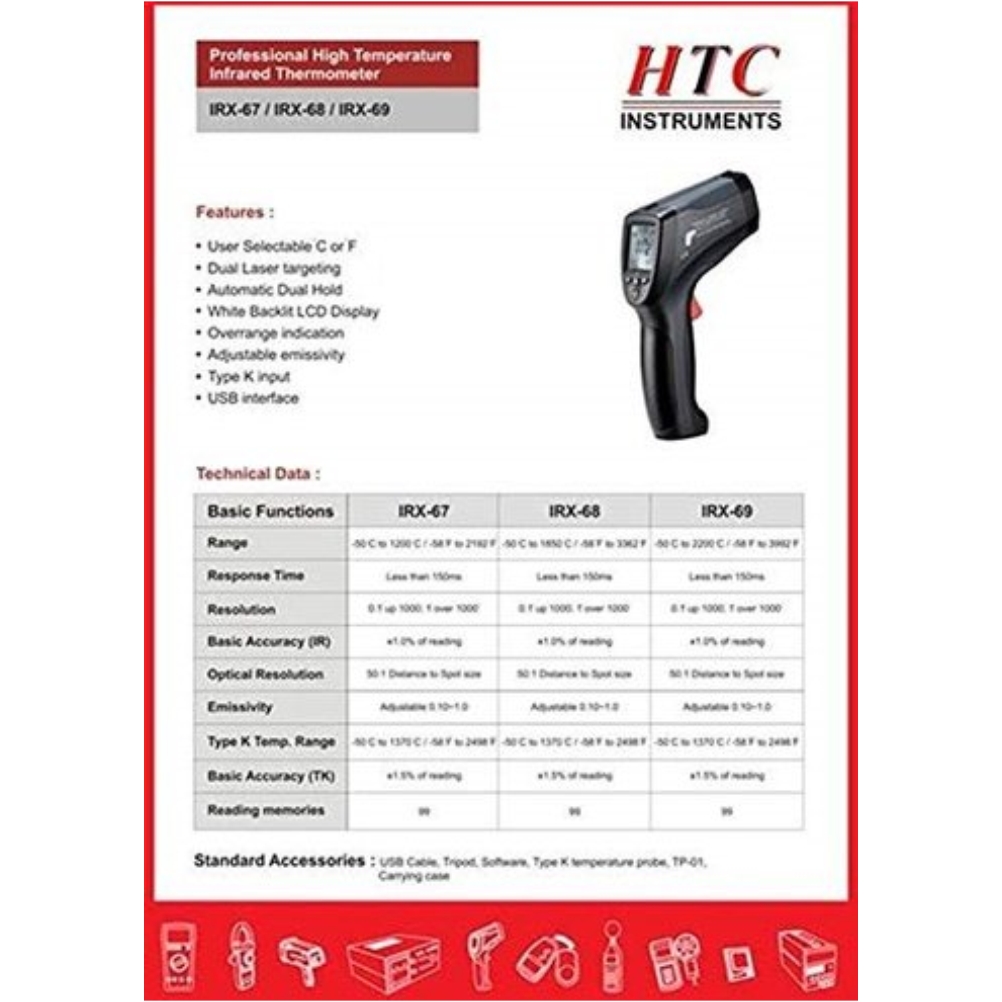 HTC IRX-68 Infrared Thermometer