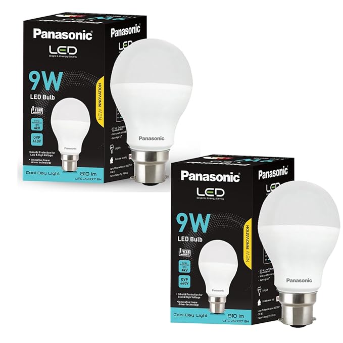 Panasonic 9W B22 LED Cool Day Light Bulb