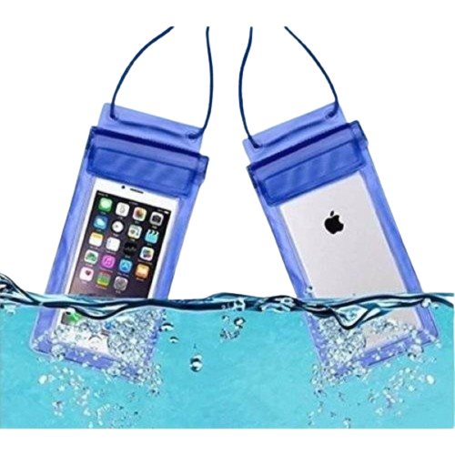 Waterproof Mobile Phone Pouch Dry Bag - Universal Touch Sensitive Transparent Cover for Phones Up to 6.2 Inches