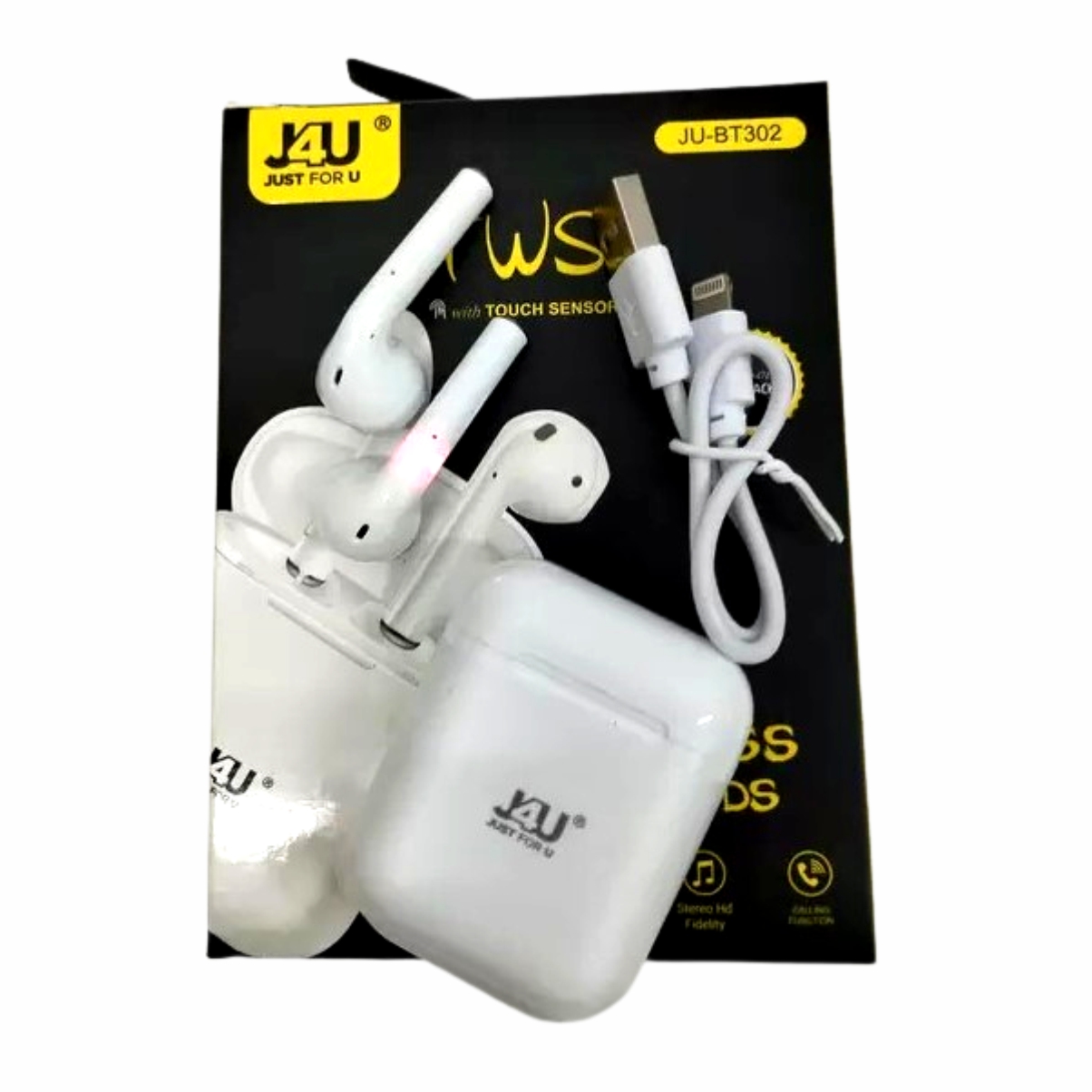 Earbuds with mic, Wireless In Ear, 42H Playtime, Compatible with All Smartphones, BT302