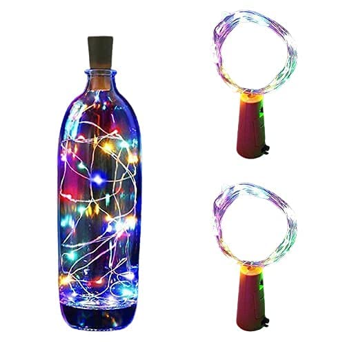 Multicolored Bottle Cork Lights DIY Decor & Ambiance Enhancement